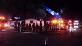 Fire at vacant home on Dunlap Street in South Houston, TX, USA