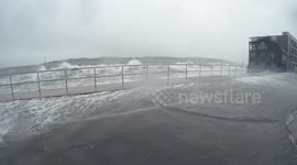 Storm Waves in Marblehead, Massachusetts on Friday, December 23, 2022