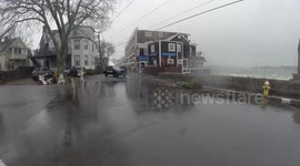 Big Waves in Coastal Massachusetts During Winter Storm Elliott