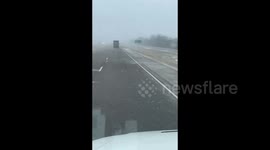 Snowstorm slams Eastland, Texas