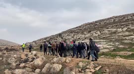 Palestinians protesters clash with Israeli forces in Beit Dajan