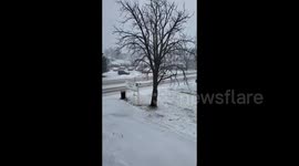 Winter storm hits Port Colborne, Canada