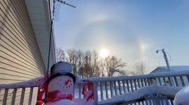 Minnesota man steps outside and catches stunning video of a rare, Sundog