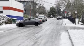 Winter Storm in Seattle