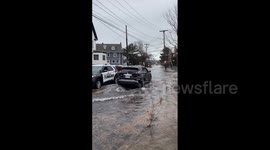 US: Powerful Winter Storm Causes Coastal Flooding In Parts Of Northeast