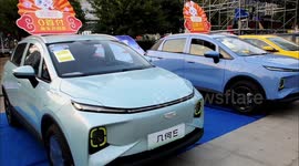 New Energy Vehicles Displayed In Yichang, China