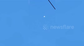 Bizarre translucent UFO sparks fear as it hovers above homes in the Philippines
