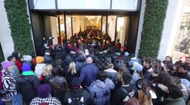 Selfridges on Oxford Street flooded with Boxing Day shoppers