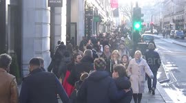 Boxing Day shoppers on Regent Street