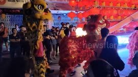 Chinese Cultural Parade in Chinatown Borneo Island, Malaysia
