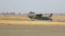 Airplane taking off at the Air-force Museum