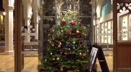 Beautiful Christmas decoration of St Philips Church in Londons Kensington