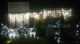 Christmas Lights shine bright on this festive place in Buckinghamshire