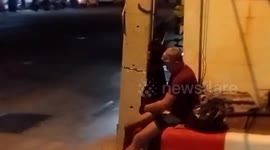 Police hunt British tourist seen having sex with hooker on busy road after Christmas bender in Thai 'Sin City' Pattaya