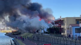 Japan: Large Fire Erupts At Chemical Plant In Eastern Tokyo 2