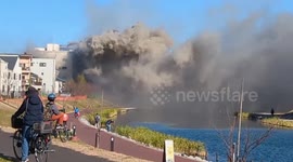 Huge plume of smoke coming from Tokyo chemical plant fire