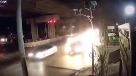 Train slams into taxi killing its driver at level crossing in Thailand