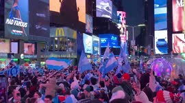 World Cup 2022: Fans Watch Final in Times Square