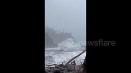 US: Storm Systems Bring High Winds And High Waves To Northwest Coastal Area