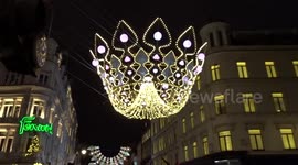 Dazzling Christmas Lights on Bond Street inspired by the Imperial State Crown