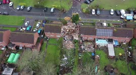 Eversham gas explosion: Drone footage shows shocking aftermath