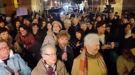 Women’s groups in Spain take to the streets to protest against gender violence in Madrid on 29th December, 2022. The 8M Commission of the Feminist Movement of Madrid has called for an «emergency» meeting in front of the Ministry of Justice. This is a resp