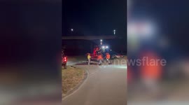 Dog Rescued From Water Beneath 30-Foot Cliff In North Myrtle Beach, SC, US