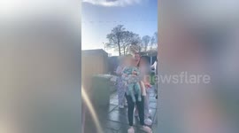 Heart-warming moment man surprises entire family for Christmas