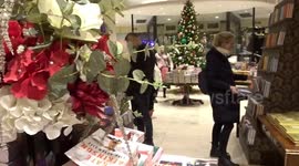 Christmas sale in full swing at Waterstones Piccadilly in central London