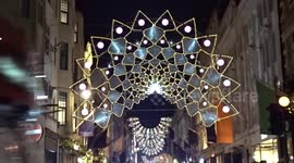 Bond Street dazzles with royal-themed Christmas decorations