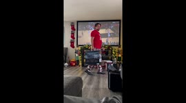 Boy is struck dumb after seeing dad walk into the house with a PS5 for him *Christmas Surprise!*