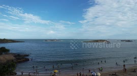 A beautiful sunny day to enjoy at the beach or kayaking at Praia da Costa - Brazil