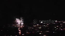 New year's eve Fireworks light up the sky's over Buckinghamshire
