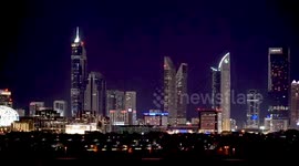 RED MOON on NEW YEAR eve Down Town Dubai