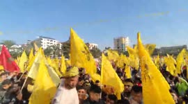 Rally to mark the 58th anniversary of Fatah movement foundation held in Gaza