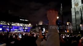 Fireworks at london for the new year celebration