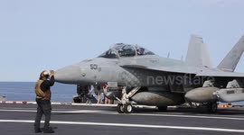 USS Abraham Lincoln Conducts Flight Operations In US