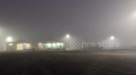 Intense fog along the Texas Gulf Coast on New Years Day 2023
