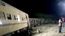 Train derails in India's Rajasthan, 20 passengers injured