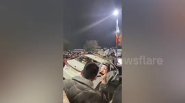 Seven arrested after setting off fireworks and damaging police car in China
