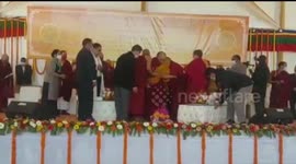 The Holiness Dalai lama laid a foundation stone of The Dalai Lama Centre for Tibetan and Indian Ancient Wisdom