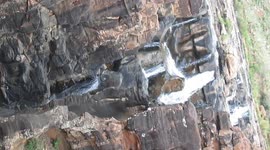 Blyde River canyon Waterfall. An all year round Natural site for tourists destination. Water has naturally done the Sculpture work on the rocks.