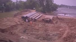 Rescuers battle to save boy, 10, trapped in 115ft-deep hole for three days in Vietnam