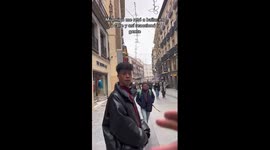 Dancer produces stunning routine after being challenged to dance with buskers in Madrid