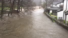Flooding in Grasmere as river burst banks
