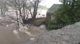 Floods hit Lake District during Storm Desmond