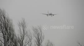 Monarch plane in difficult landing during Storm Desmond winds