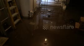 Flooded cellar in Grasmere after Storm Desmond