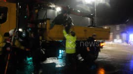 Family rescued from flooded home Part 1