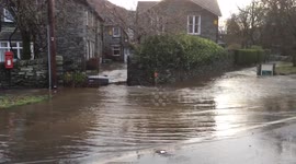 Aftermath of Storm Desmond in Grasmere, Cumbria